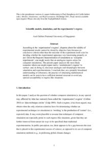 This is the penultimate version of a paper forthcoming in Paul Humphreys & Cyrille Imbert (eds.), Models, Simulations, and Representations, RoutledgeFinal version available upon request. Please cite only from the 