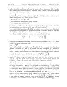 SMT[removed]Advanced Topics Tiebreaker Solutions February 2, 2013