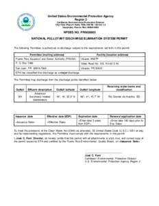 United States Environmental Protection Agency Region 2 Caribbean Environm ental Protection Division City View Plaza II–Suite 7000, #48 Rd. 165 km 1.2 Guaynabo, Puerto Rico[removed]