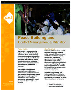2 1 governance  Peace Building and