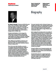 Tom Kennedy bio March 2014