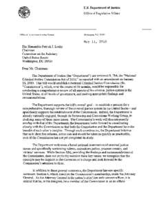 Ltr re S 714 National Criminal Justice Commission Act of 2010