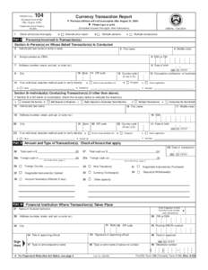 Payment systems / Banking / Bank Secrecy Act / Embedded systems / Tax evasion / Currency transaction report / Cheque / Transactional account / Automated teller machine / Finance / Business / Economics