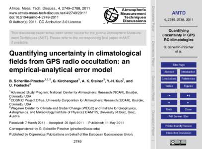 Atmospheric Measurement Techniques Discussions  Correspondence to: B. Scherllin-Pirscher ()