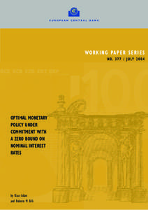 Inflation / Interest rates / Economic theories / Deflation / Euro / Athanasios Orphanides / Keynesian economics / Real interest rate / Nominal interest rate / Macroeconomics / Economics / Monetary policy