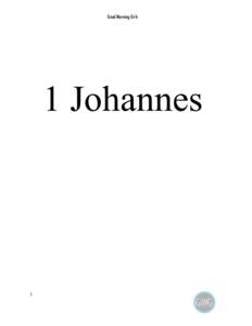 Good Morning Girls  1 Johannes 1