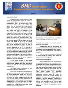Newsletter  Bangladesh Meteorological Department Vol.3  Issue 3