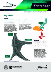 Factsheet GATEWAY WA PERTH AIRPORT AND FREIGHT ACCESS PROJECT URBAN DESIGN / PUBLIC ART  March 2015