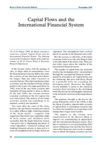 Reserve Bank ofthe Australia Bulletin Capital Flows