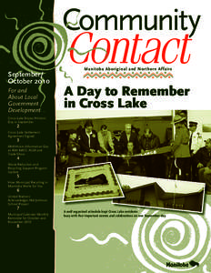 Cross Lake First Nation / Waste management / Recycling / Waste Management /  Inc / Frontier School Division / Oscar Lathlin / Green Action Centre / First Nations / Aboriginal peoples in Canada / Cree