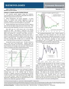 Economic Research Published by Raymond James & Associates Scott J. Brown, Ph.D., (,  November 21, 2014 Monthly Economic Outlook _________________________________________________