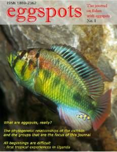 eggspots The journal on fishes with eggspots Number 1 (2nd edition) - DatePagesEditor