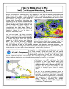 Federal Response to the 2005 Caribbean Bleaching Event