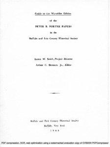 Niagara Falls / Niagara River / Buffalo and Erie County Historical Society / Peter A. Porter / Niagara County /  New York / Porter / Grand Island /  New York / Lewiston /  New York / Niagara Frontier / Buffalo – Niagara Falls metropolitan area / New York / Peter Buell Porter