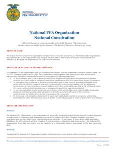 National FFA Organization / Supervised agricultural experience / Agricultural education / New Jersey Department of Agriculture / United States / Red Wing FFA
