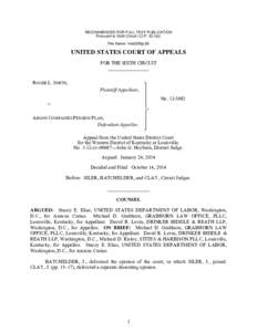 RECOMMENDED FOR FULL-TEXT PUBLICATION Pursuant to Sixth Circuit I.O.Pb) File Name: 14a0256p.06 UNITED STATES COURT OF APPEALS FOR THE SIXTH CIRCUIT