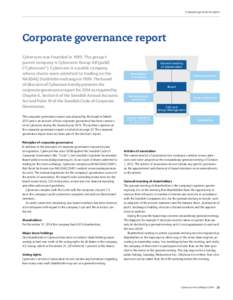 Corporate governance report  Corporate governance report Cybercom was founded inThe group’s parent company is Cybercom Group AB (publ) ­(“Cybercom”). Cybercom is a public company