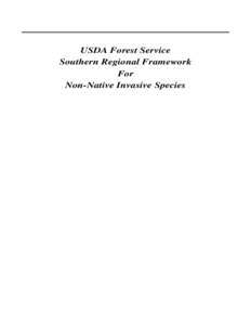 USDA Forest Service Southern Regional Framework For Non-Native Invasive Species  (Jacquemontia tamnifolia, Non-Native Invasive Species, Cahaba River gravel bar)