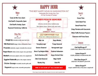 HAPPY HOUR WINES “THE BEST HAPPY HOUR IN WASHINGTON DC”  695