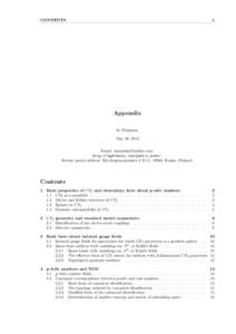 CONTENTS  1 Appendix M. Pitk¨anen,