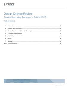 Design Change Review  - SDD