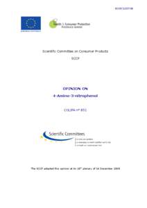 Opinion of the Scientific Committee on Consumer Products on 4-amino-3-nitrophenol (B51)