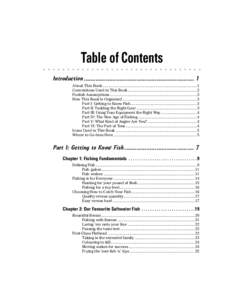 Table of Contents Introduction ................................................................. 1 About This Book .............................................................................................. 1 Conventi