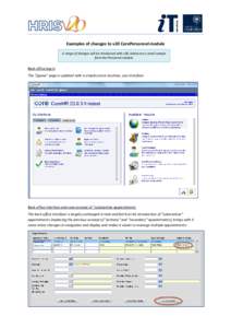 Examples of changes to v20 CorePersonnel module A range of changes will be introduced with v20, below are a small sample from the Personnel module. Back-office log-in The “jigsaw” page is updated with a simpler,more 