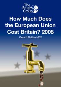 How Much Does the European Union Cost Britain? 2008 Gerard Batten MEP  1