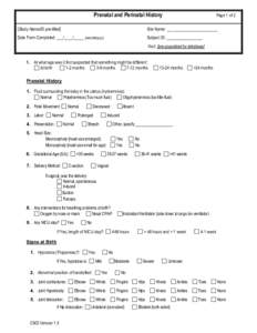 Pregnancy / Dislocation of hip / Fetal movement / Case report form / Infant / Neonatal intensive care unit / Medicine / Health / Pediatrics