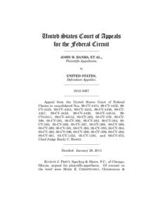 United States Court of Appeals for the Federal Circuit ______________________ JOHN H. BANKS, ET AL., Plaintiffs-Appellants,