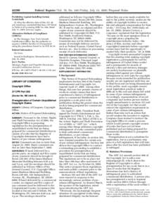 [removed]Federal Register / Vol. 70, No[removed]Friday, July 22, [removed]Proposed Rules Prohibition Against Installing Certain Crankshafts