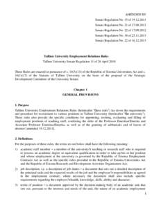 AMENDED BY Senate Regulation No. 15 of[removed]Senate Regulation No. 21 of[removed]Senate Regulation No. 22 of[removed]Senate Regulation No. 18 of[removed]Senate Regulation No. 22 of[removed]