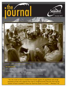 the  journal October 2010 Volume 10 Issue #10