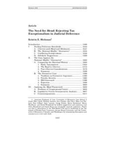 Case law / United States federal law / United States v. Mead Corp. / Chevron U.S.A. /  Inc. v. Natural Resources Defense Council /  Inc. / United States Tax Court / Income tax in the United States / Treasury regulations / Internal Revenue Service / Statutory interpretation / Taxation in the United States / Law / Government