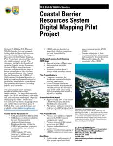 CBRA Digital Mapping Pilot Project Fact Sheet