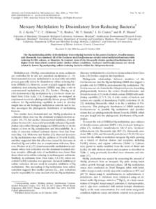APPLIED AND ENVIRONMENTAL MICROBIOLOGY, Dec. 2006, p. 7919–[removed]/$08.00⫹0 doi:[removed]AEM[removed]Copyright © 2006, American Society for Microbiology. All Rights Reserved. Vol. 72, No. 12
