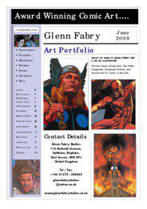 Award Winning Comic Art…. www.glennfabry.co.uk