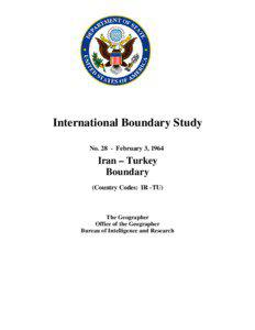 IBS No[removed]Iran (IR) & Turkey (TU) 1964