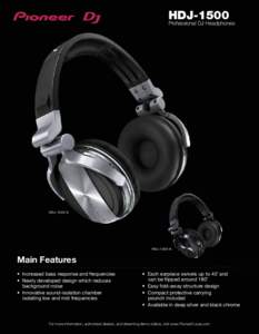 HDJ-1500 Professional DJ Headphones HDJ-1500-S  HDJ-1500-K