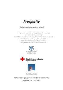 Prosperity - The fight against poverty in Iceland