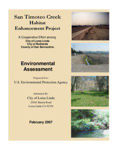 San Timoteo Creek Habitat Enhancement Project