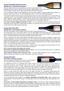 Pinot noir / Australian wine / Wine / Grosset Wines / Wine tasting