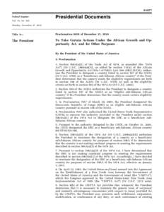 81077 Federal Register Presidential Documents  Vol. 75, No. 245