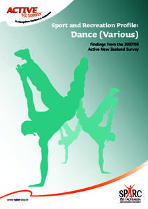 Sport New Zealand / Outline of dance / Competitive dance / Health in the United States / Physical Activity Guidelines for Americans / United States Department of Health and Human Services