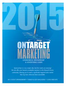 ONTARGET  MARKETING COMMERCIAL SPONSORSHIP & ADVERTISING GUIDE