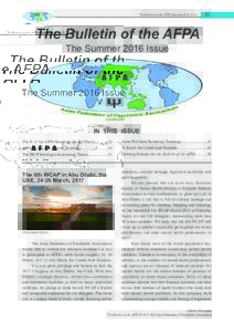 The Bulletin of the AFPA Summer 2016; The Bulletin of the AFPA The Summer 2016 Issue
