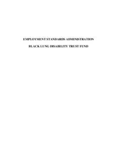 EMPLOYMENT STANDARDS ADMINISTRATION