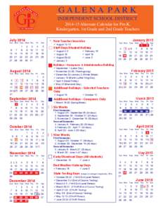 Orange - GPISD[removed]Calendar[removed]indd
