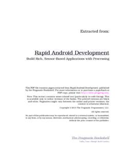 Rapid Android Development